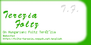 terezia foltz business card